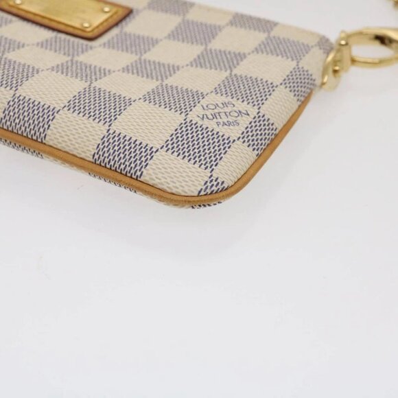 LOUIS VUITTON Damier Azur Pochette Mira MM Accessory Pouch - Picture 10 of 16